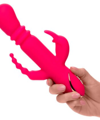 CALEXOTICS - JACK FANTASY VIBRADOR TRIPLO AQUECIDO COELHO ROSA