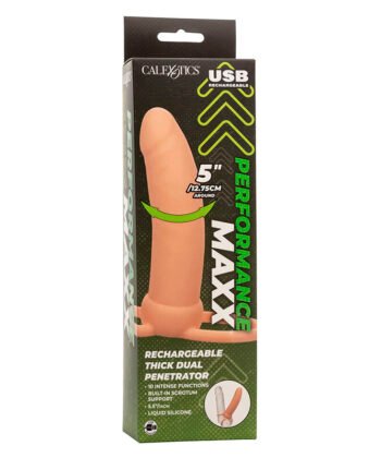 CALEXOTICS - MAXX THICK DUAL PENETRATOR 10 VIBRAÇÕES CARNE - Image 5
