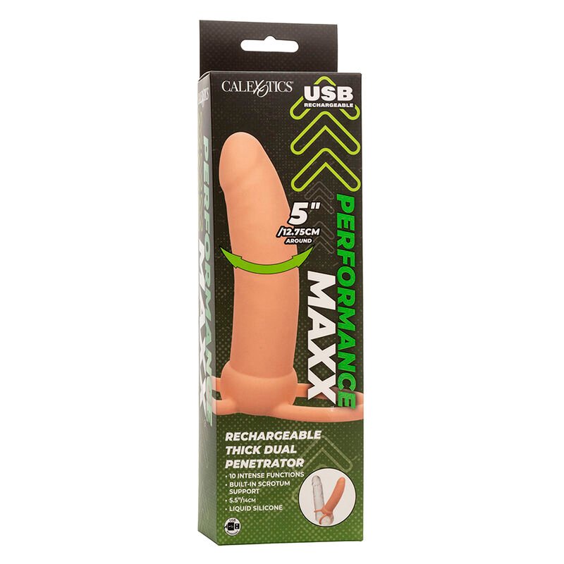 CALEXOTICS - MAXX THICK DUAL PENETRATOR 10 VIBRAÇÕES CARNE - Image 5