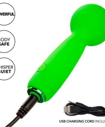 CALEXOTICS - NEON VIBES BUBBLY VIBE O MINI MASSAGEADOR 10 VIBRAÇÕES VERDE