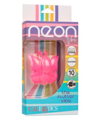 Alternative view of CALEXOTICS - NEON VIBES FLUTTER VIBE ESTIMULADOR DE VIBRAÇÃO 10 VIBRAÇÕES ROSA