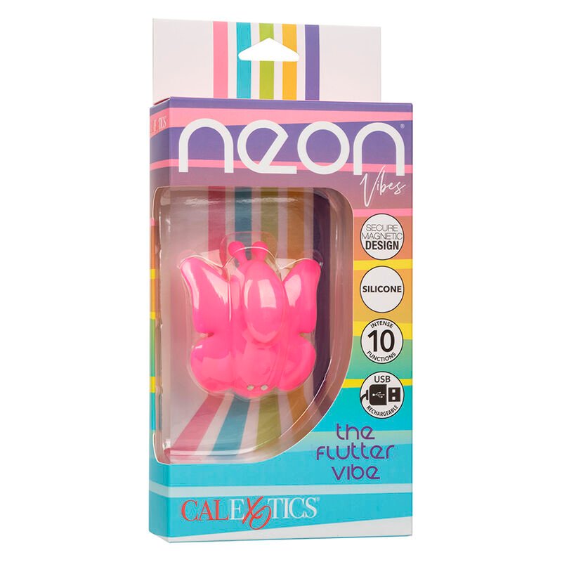 CALEXOTICS - NEON VIBES FLUTTER VIBE ESTIMULADOR DE VIBRAÇÃO 10 VIBRAÇÕES ROSA - Image 2