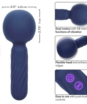 CALEXOTICS - CHARISMA SEDUCTION MASSAGER 12 FUNÇÕES 17,75 CM X 6,25 CM ROXO - Imagem 3
