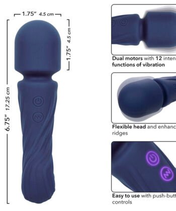CALEXOTICS - CHARISMA ALLURE MASSAGER DUAL MOTORS 12 FUNÇÕES 17,25 CM X 4,5 CM ROXO - Imagem 5