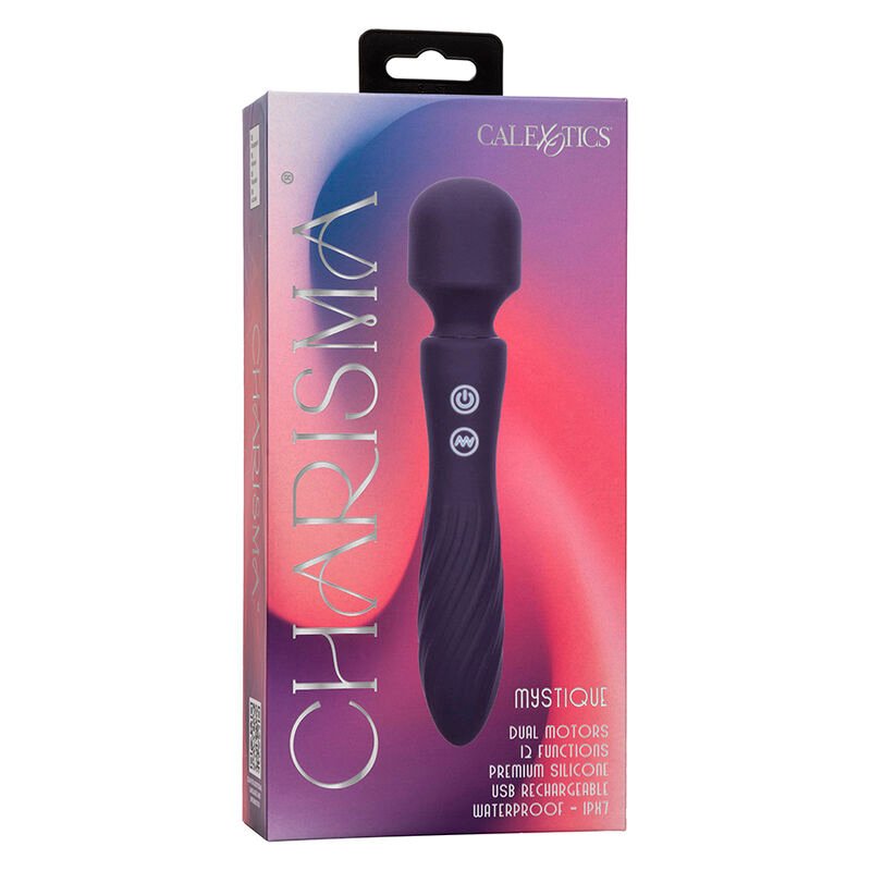 CALEXOTICS - CHARISMA MYSTIQUE MASSAGER DUAL MOTORS 12 FUNÇÕES 20,5 CM X 4,5 CM ROXO - Imagem 2