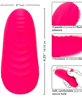 Visão alternativa de CALEXOTICS - ENVY HANDHELD ROLLING BALL MASSAGER 7 VIBRAÇÕES ROSA