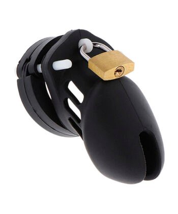 HIDDEN DESIRE - EXTREME CASTIDADE GAIOLA DE SILICONE TAMANHO S PRETO