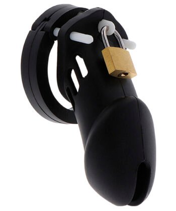 HIDDEN DESIRE - EXTREME GAIOLA DE PÉNIS DE CASTIDADE SILICONE TAMANHO L PRETO