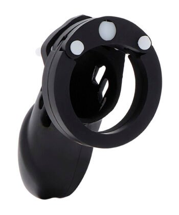 Visão alternativa de HIDDEN DESIRE - EXTREME GAIOLA DE PÉNIS DE CASTIDADE SILICONE TAMANHO L PRETO