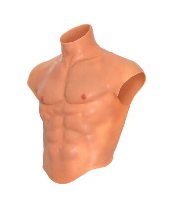 DESEJO OCULTO - CAMISETA DE TORSO MASCULINO DE SILICONE ALTER EGO COM DETALHES EM TOM DE CORPO