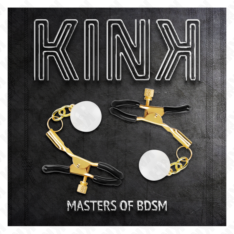 KINK - GRAMPOS DE BICO DE VIDRO OURO 6 CM - Imagem 3