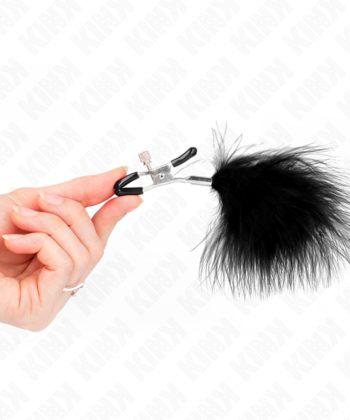KINK - GRAMPO DE PENA PARA BICOS PRETO 7 CM - Image 3