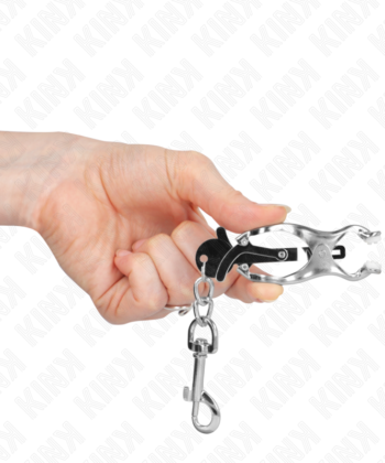 Visão alternativa de KINK - PINÇAS DE TREVO JAPONÊS COM GANCHOS PRATA