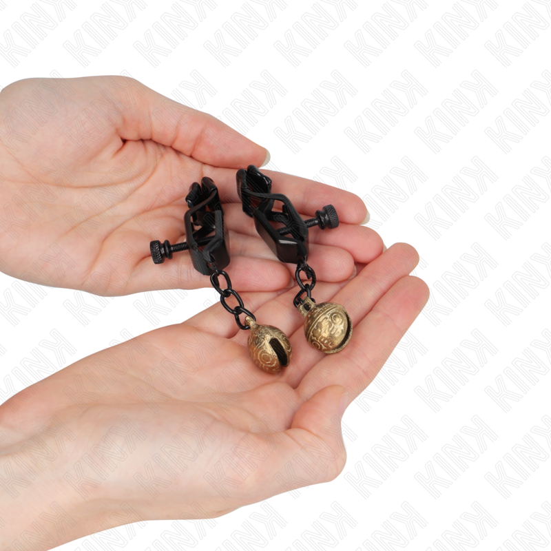 KINK - GRAMPOS DE BICO ESTILO BELL JAW PRETO 7 CM - Imagem 3