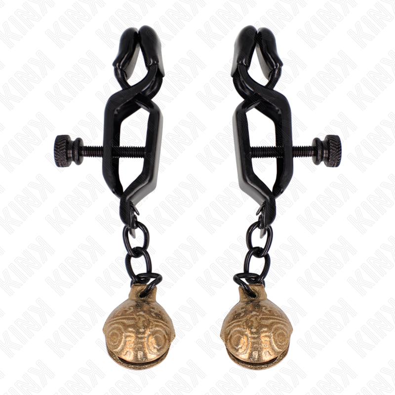 KINK - GRAMPOS DE BICO ESTILO BELL JAW PRETO 7 CM - Imagem 4