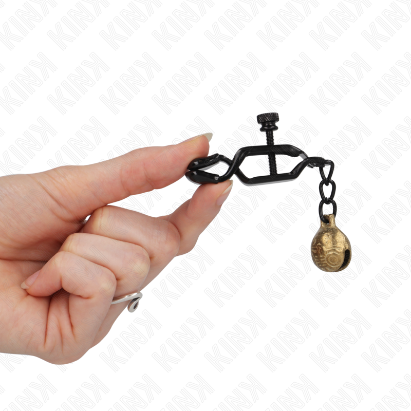 KINK - GRAMPOS DE BICO ESTILO BELL JAW PRETO 7 CM - Imagem 2