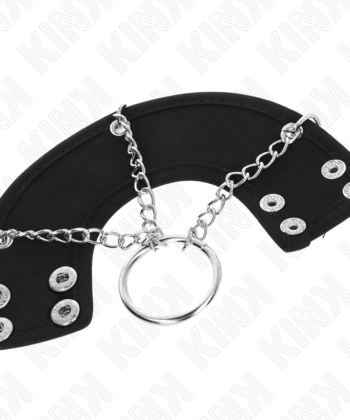 Visão alternativa de KINK - ANEL PARA PÊNIS 4 CM CORRENTE 7 CM METAL COM CINTO DE COURO
