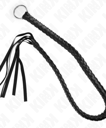 Visão alternativa de KINK - CHICOTE DE SERPENTE COM ANEL DE MÃO PRETO 65 CM