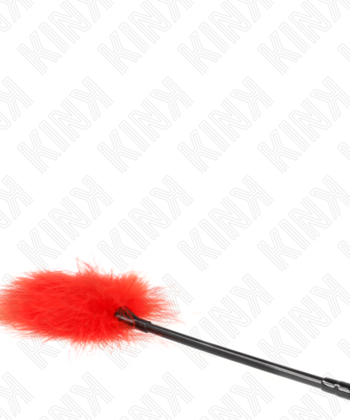 Visão alternativa de KINK - PENAS DE CÓCEGAS VERMELHAS USADAS NO KIT BONDAGE 27 CM