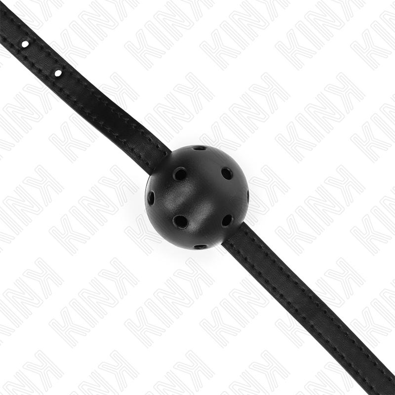 KINK - BOLA RESPIRÁVEL PRETA SIMPLICITY 4,5 CM MORDAÇA 62 x 1,5 CM - Imagem 2