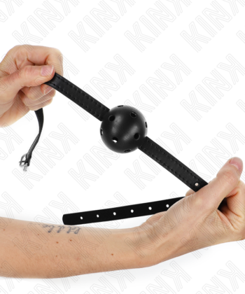 KINK - BOLA RESPIRÁVEL PRETA SIMPLICITY 4,5 CM MORDAÇA 62 x 1,5 CM