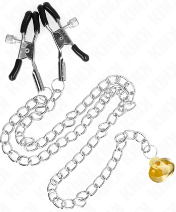 KINK - PINÇAS DE CORRENTE COM PINGENTE DE CHIFRE 30 CM