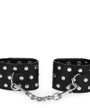 Visão alternativa de KINK - RETENÇÕES DE PULSO COM SNAP FASTEN COMPLETO DE REBITES PRETOS AJUSTÁVEIS 19-24 CM X 5,5 CM