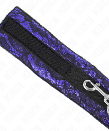 Visão alternativa de KINK - COLAR CURTO DE RENDA DE VELUDO COM CINTO 105 CM COM DEFEITO EM NYLON 44 X 5,5 CM