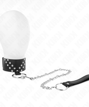 KINK - COLAR COM CINTO 65 CM COM REBITE V AJUSTÁVEL 36-43 CM X 5 CM