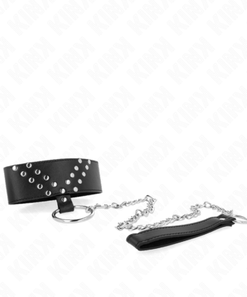 Visão alternativa de KINK - COLAR COM CINTO 65 CM COM REBITE V AJUSTÁVEL 36-43 CM X 5 CM