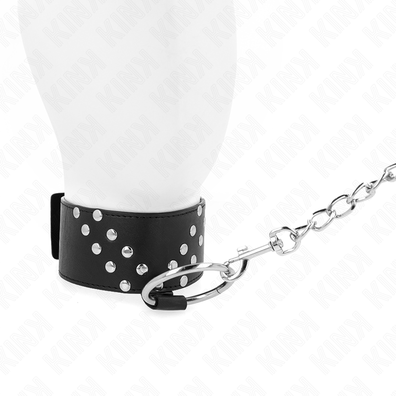 KINK - COLAR COM CINTO 65 CM COM REBITE V AJUSTÁVEL 36-43 CM X 5 CM - Imagem 3