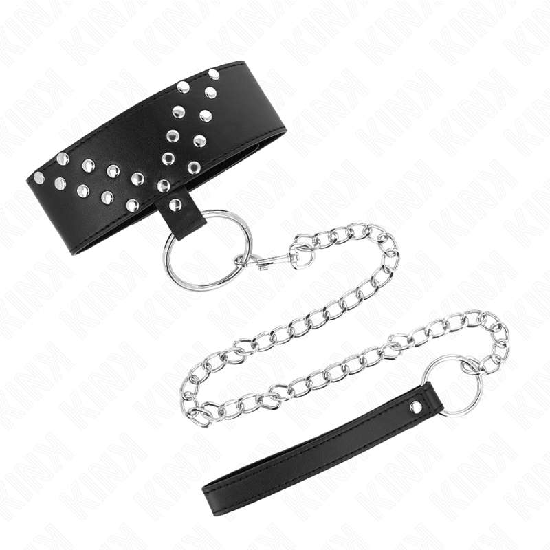 KINK - COLAR COM CINTO 65 CM COM REBITE V AJUSTÁVEL 36-43 CM X 5 CM - Imagem 5