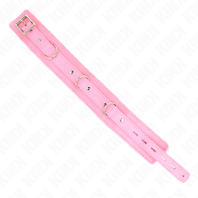 KINK - COLAR COM TRELA 65 CM COM RESTRIÇÕES ROSA 36-42 CM X 5,5 CM - Imagem 2