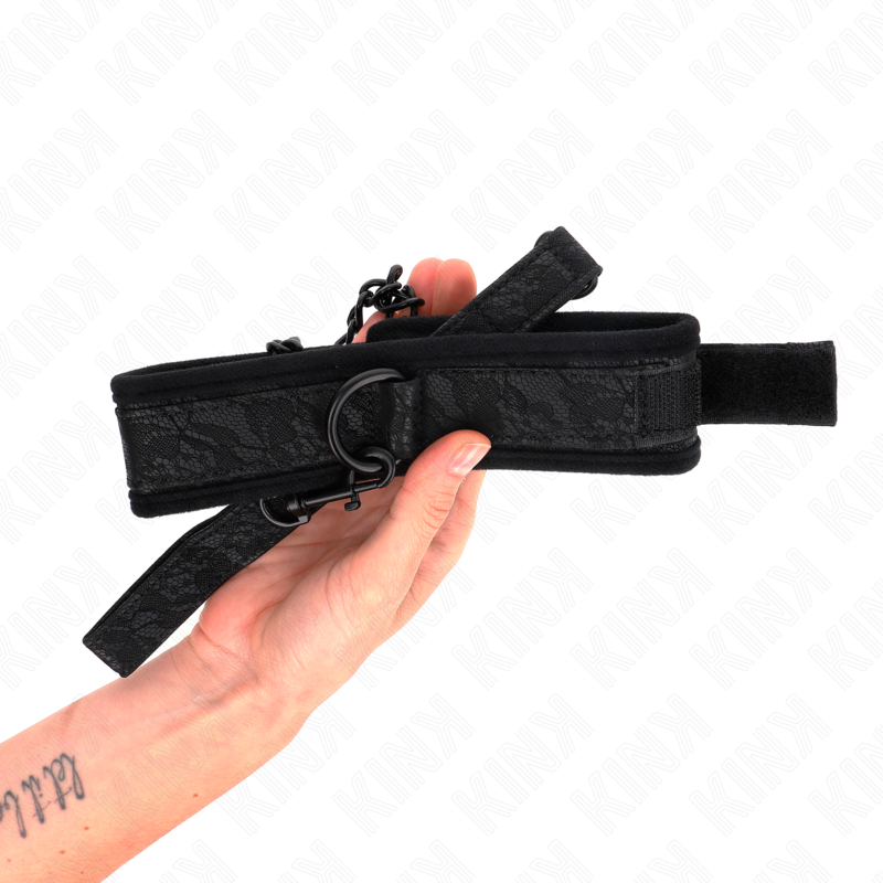 KINK - COLAR MODELO BÁSICO COM TRELA 77 CM MODELO 5 AJUSTÁVEL 34-54 CM X 5 CM - Imagem 3