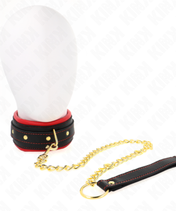 KINK - COLAR COM TRELA DE TECIDO LISO AJUSTÁVEL 33-48 CM X 5,7 CM