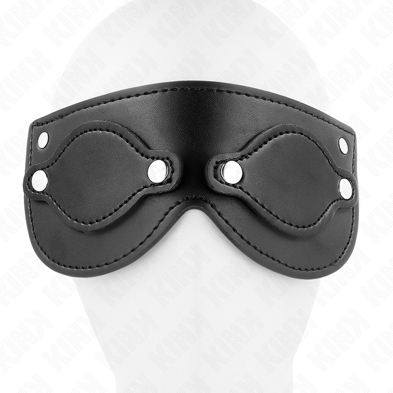 KINK - MÁSCARA DE COURO COM COBERTURAS DE OLHOS DESTACÁVEIS 22 x 9 CM - Imagem 4