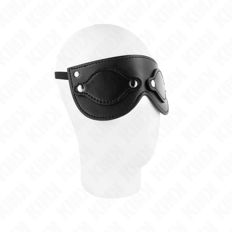 KINK - MÁSCARA DE COURO COM COBERTURAS DE OLHOS DESTACÁVEIS 22 x 9 CM - Imagem 3