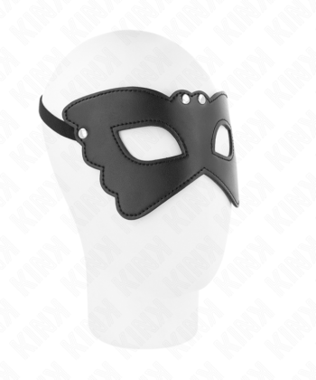 Visão alternativa de KINK - MÁSCARA DE COURO FORMA DE BORBOLETA 20 x 9 CM