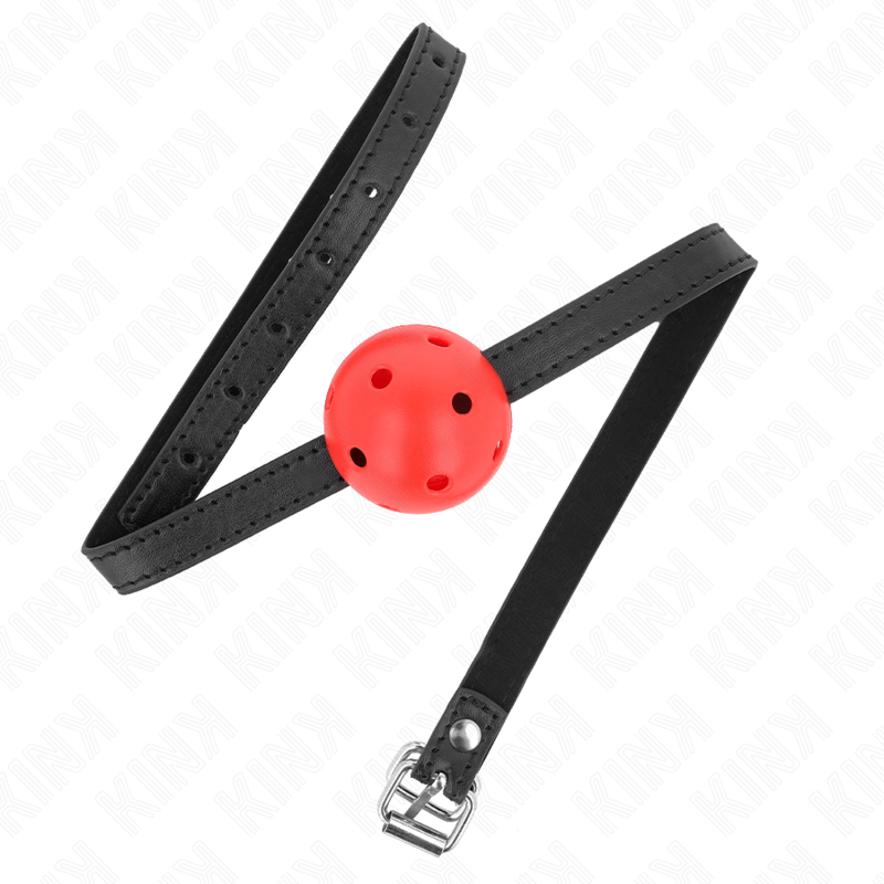 KINK - SIMPLICITY VERMELHO RESPIRÁVEL 4,5 CM BOLA MORDAÇA 62 x 1,5 CM - Imagem 2