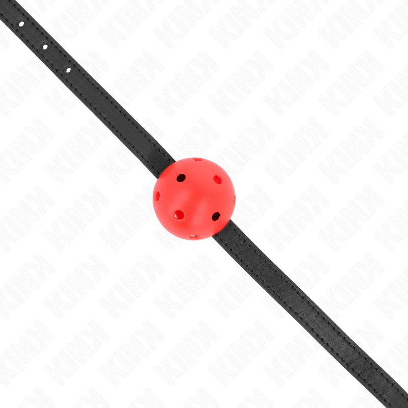 KINK - SIMPLICITY VERMELHO RESPIRÁVEL 4,5 CM BOLA MORDAÇA 62 x 1,5 CM - Imagem 3