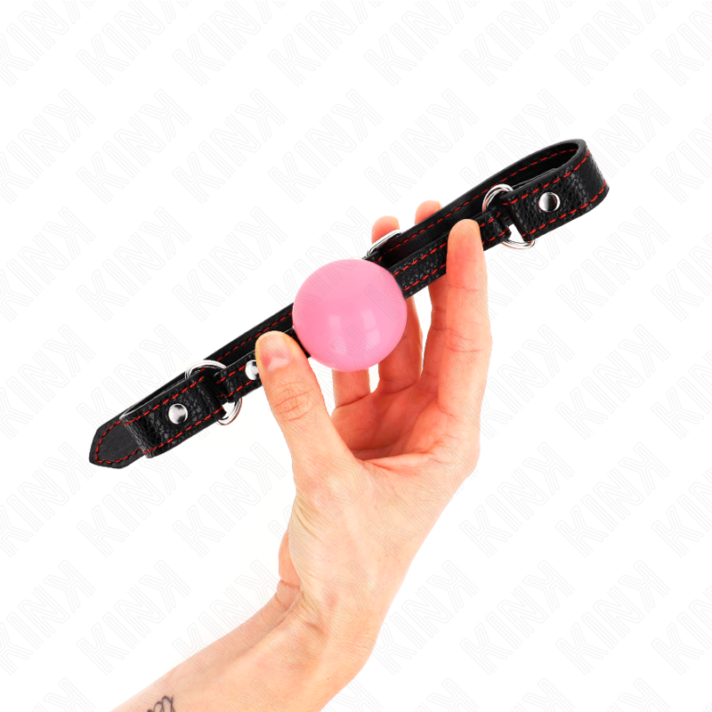 KINK - BOLA OURO ROSA 4 CM MORDAÇA 60 x 2 CM - Imagem 3