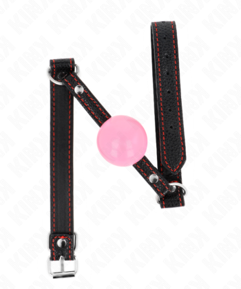 KINK - BOLA OURO ROSA 4 CM MORDAÇA 60 x 2 CM