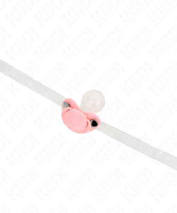 Visão alternativa de KINK - MORDAÇA EM FORMA DE CHUPETA ROSA 5,5 x 4 CM AJUSTÁVEL 43-60 CM