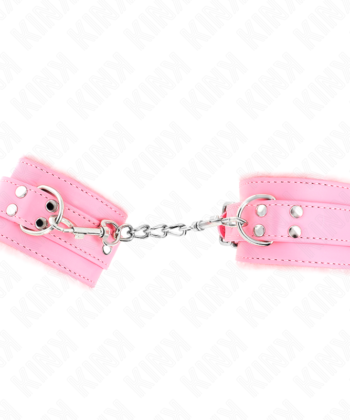 Visão alternativa de KINK - PULSO FORRO DE PELE ROSA COM CINTO ROSA AJUSTÁVEL 17-29 CM X 6 CM