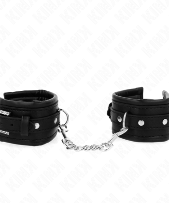 Visão alternativa de KINK - RETENÇÕES DE PULSO COM FIVELA DE RHINESTONE PRETO AJUSTÁVEIS 25-32 CM X 5,5 CM