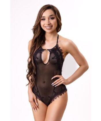 LIVCO CORSETTI FASHION - ABRA LC 17086 BODYSTOCKING PRETO TAMANHO ÚNICO