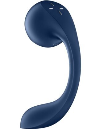 SATISFYER - PRO+ WAVE 4 ESTIMULADOR DE PONTO G E AIR PULSE APLICATIVO GRATUITO AZUL ESCURO - Imagem 5