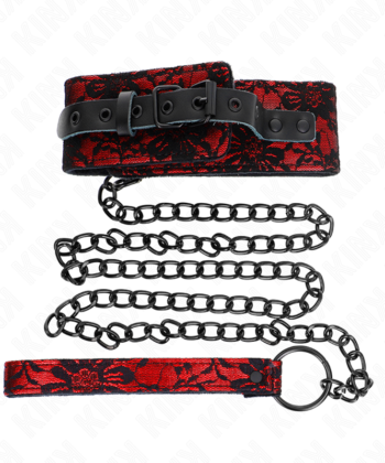 Visão alternativa de KINK - COLAR DE RENDA COM CINTO COM CINTO DE COURO REAL 105 CM / 44 X 5,5 CM