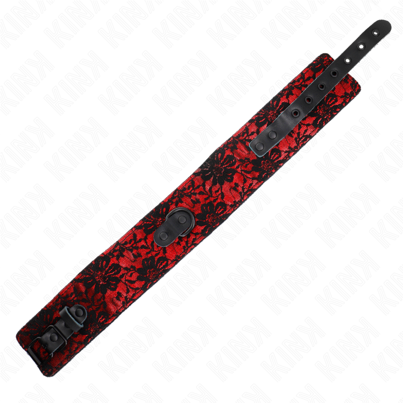 KINK - COLAR DE RENDA COM CINTO COM CINTO DE COURO REAL 105 CM / 44 X 5,5 CM - Imagem 5