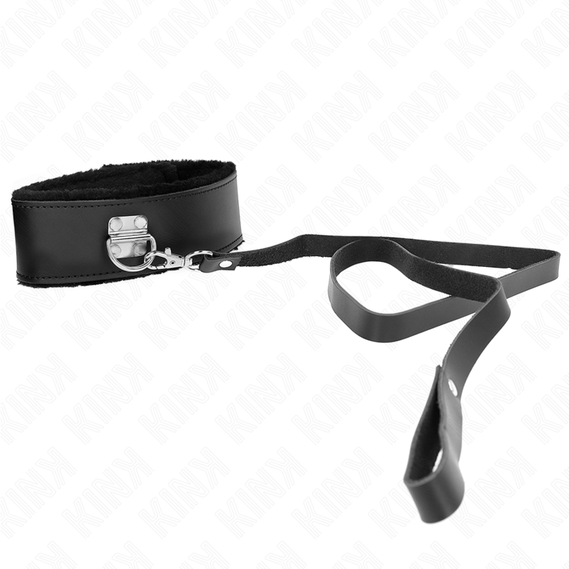 KINK - COLAR COM CINTO 116 CM COM ALÇA DE COURO PRETA AJUSTÁVEL 40-48 CM X 6 CM - Image 3